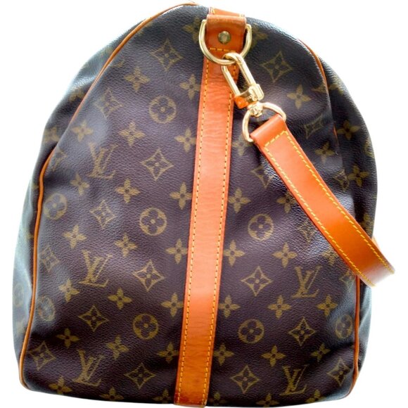 764730BJ (X6) Louis Vuitton Travel Bag Keepall 60 Brown Monogram - Picture 6 of 14